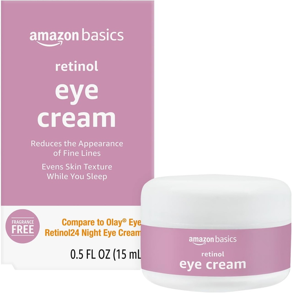 Basics Retinol Eye Cream, Free Frigance, 0.5 Ounces, 1- Pack
