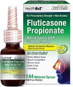 Sana2Z® Fluticasone Propionato spray nasale | 50 mcg per spray | 24 ore Allergy Relief | 144 Spray | 0.62 fl oz. (18.2mL) (0.62 fl oz. (Pack of 1))