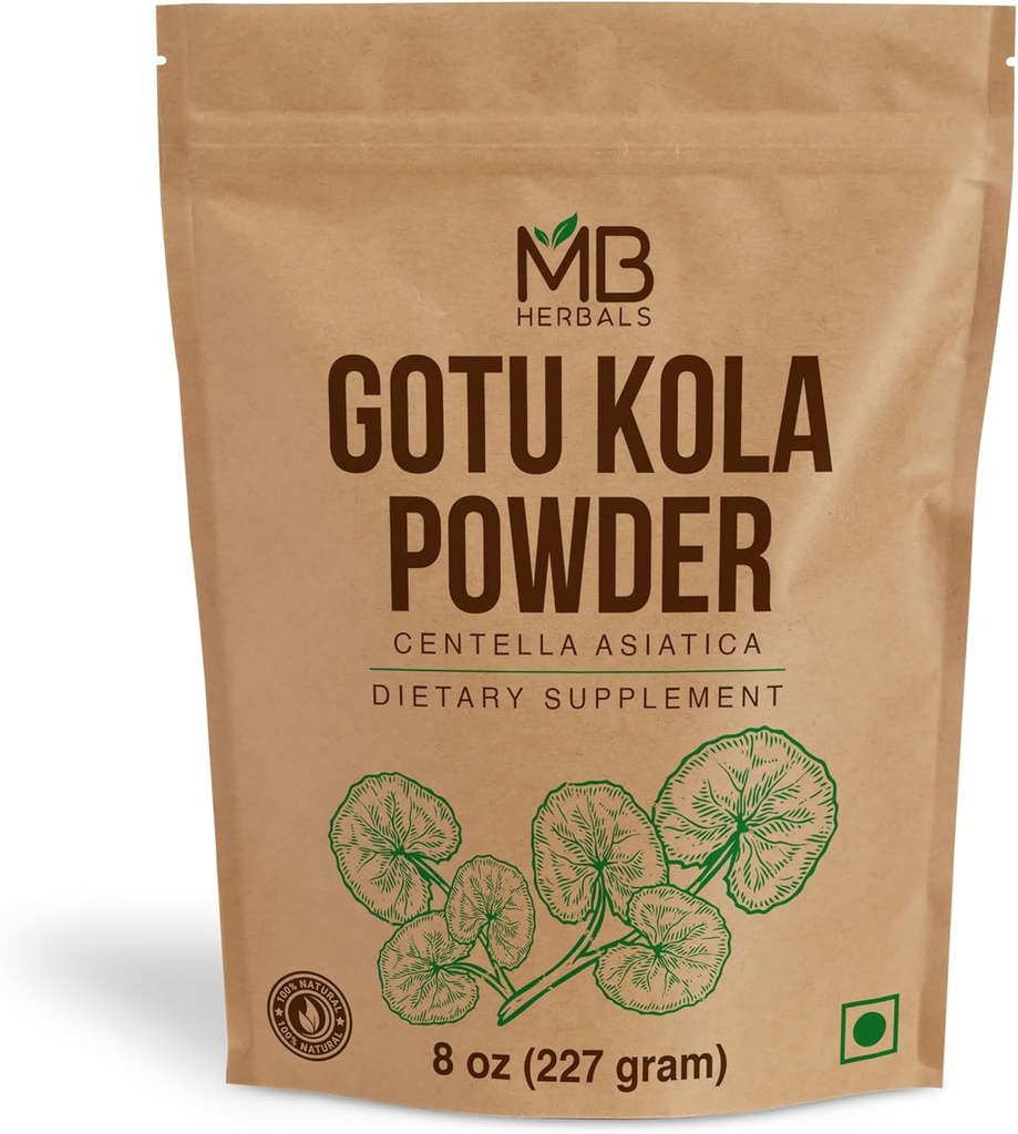 MB Herbals Gotu Kola powder 8 oz (0.5 lb / 227 Gram) 12.4; Centella asiatica