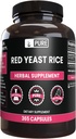 PURE ORIGINAL INGREDIENTS Red Yeast Rice (365 Kapsüller) Heç bir neçə və ya Rice Doldurucular, Hər zaman Pure, Lab uyğun