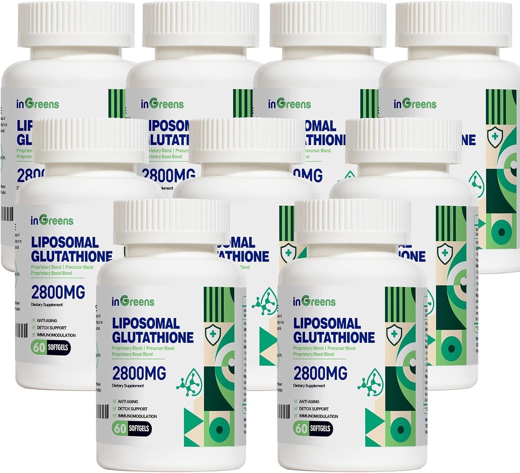 2800 MG Liposomal Glutatioon Softgels, Max Absorption, Active Form L Glutatiooni reduktaasi, võimas antioksüdant, Health Aging, 60 Softgels