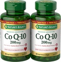 Nature's Bounty CoQ10 200 mg Softgels, 心臓の健康 & 細胞エネルギーサポート, ツインパック, 160 急流リリースSoftgels