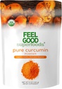 FEEL DOBRO Superfoods Pure Curcumin Powder, Organic, Non-GMO, Vegan iz razsutega tal Kurkuma koren iz Indije, Curcuma Longa Skupni dodatek, 5 oz
