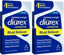 Diurex Caffeine-Free Bloat Relief, Maximum Strength, Relieve Water Bloat Discomfort, Up to 6 Hours of Relief, 48 Count (Pack of 2)
