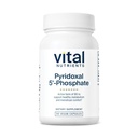 Vital Nutrients Pyridoxal-5 Phosphate - Activated Vitamin B6 - Methylated B6 for Metabolism, PMS, and Menstrual Support* - High-Potency P5P Supplement - Gluten, Dairy, Soy Free - 90 Capsules
