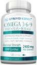 Təlim Omega 3-6-9-2400mg Balıq, Flaxseed və Vitamin E ilə Borage Oils - Wellness Support - Qeyri-GMO, Mercury-Free - 120 Softgels - 2 ay təchizatçı