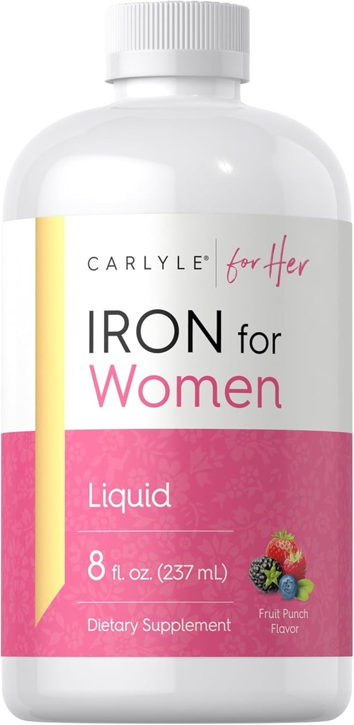 Carlyle Liquid Iron Supplement voor vrouwen 