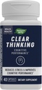 Natura's Way Clear Thinking Cognitive Performance*, Ashwagandha, Reduce Stresul și susține Performanță cognitivă*, 40 Capsule