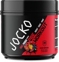 Jocko brensel pre trening for menn og kvinner - høy stimul lav sukker blanding med Beta Alanine + L-Citrulline, støtte muskelpumpe, energi, og gjenoppretting, 200 mg koffein frukt punch, 30 serveringer 1,31 lbs (594 G)