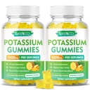 Potassium Citrate Gummies 1000mg, High Potency Potassium Supplement Gummies for Adults Women & Men, Support Muscle Health, Sugar-Free, Pineapple Flavor, 120 Count