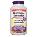 Webber Naturals Glucosamine Chondroitin with vitamin D3, extra strength, 500/400 mg, Premium Formula, 300 Easy swallow capsules