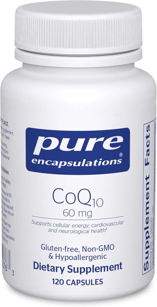 Real Propedation CQ10 60 mg | Cenzyme Q10 Supplement for election, Antooxidants, Eary and Cellular Health, Cognation, and Cardicontrol Profiles * 120 Caps.