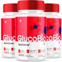 (3 Pack) GlucoBio Health and Wellness Support Capsules Gluco Bio Pills, Gluco Bio Natural Vitamin General Health and Wellness Formula Glycogen Support Supplement, BioGluco Capsules (180 kapslit)