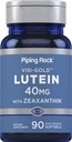 Piping Rock Lutein and Zeaxanthin 40mg | 90 Softgels | Eye Health Supplement from Marigold Extract | for Men and Women | Non-GMO, Gluten Free
