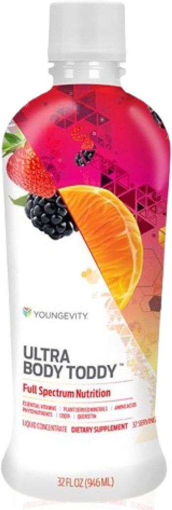 Youngevity Ultra Body ToddyTM - 100+ Nutrient Mega Multi-Vitamin Mineral Supplement för män och kvinnor - Förbättrad absorption - Phytonutrients - Aminosyror (32 Fl Oz, Pack 2)