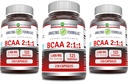 Incredibile formule BCAA 2:1 1000 Mg per servire capsule | Aminoacidi a catena ramificata Supplemento | Non OGM | Gluten-Free Made in USA (3 Pack, 250 Count)