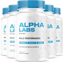 (5 Pack) Alpha Labs, Alpha Labs Capsules, Alfa Labs, Alfa Labs Max Performance, Advanced Formula, Alpha Labs, Alpha Strenght Labs, Alfa Labs Capsules, 300 Capsules gedurende 5 maanden