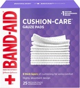 Band-Aid Brand Medium Gauze Pads, 3x3 Inch