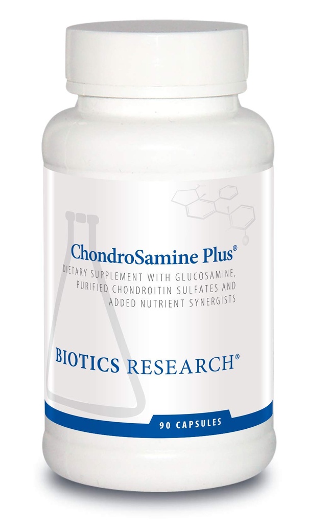 BIOTICS RESEARCH ChondroSamine Plus Glucosamine Plus Chondroitin, MSM, Vitamins and Minerals, Joint & Connective Tissue Support, Healthy and Ease of Movement. 90 Capsules