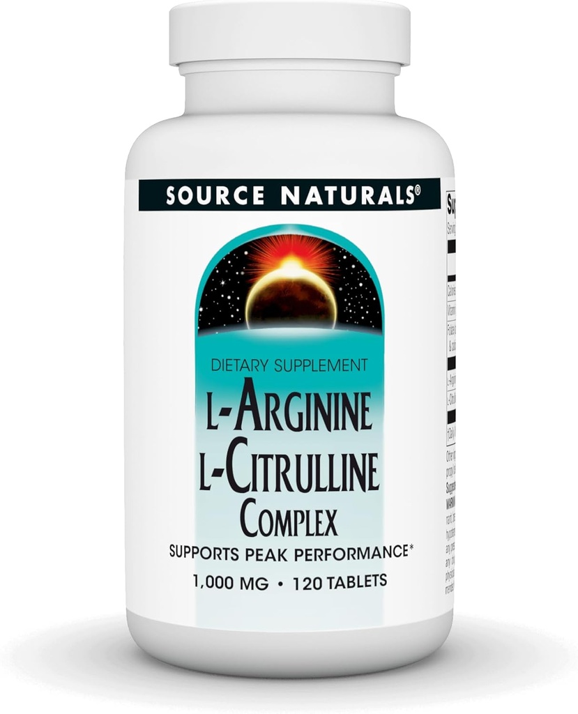 Quelle Naturals L-Arginin L-Citrulline Complex, 120 Tabletten, 1000 mg