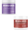 Amla Powder & Te de verd Superfojod suplementari, suport antioxidant, fet amb Elderberries (90 Servings) & Hibiscus (30 Servings), Organic, Vegan