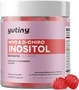 Myo-Inositol & D-Chiro Inositol Gummies, Вітамін B6 B12 & Флат для жінок, Вегас, цукор безкоштовно, полуниця Flavor, 60 граф