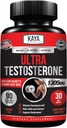 Kaya Naturals Ultra Testosteron - Pánské Testosteron Booster s Tongkat Ali, Horny Kozí Tráva, Tribulus - Přírodní Workout Dodatek pro energii, Stamina, a síla Booster - 90 Počet