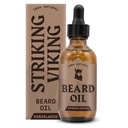Striking Viking Sandalwood Beard Oil for Men - 2 Fl Oz, Sandalwood Scent - Natural Hydrating & Softening Beard Care with Argan, Jojoba, Almond & Tea Tree - Non-Greasy, Fast-Absorbing Formula