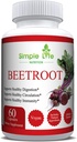 Beetera Organic Root Powder Capsules - Nitric Oxide Plaker per a homes i dones - No-GO Glutin Free Vegan Beets - 60CT