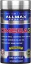 ALLMAX Nutrition Omega 3 ülipuhta külma vee kalaõli kontsentraat, 180 loend