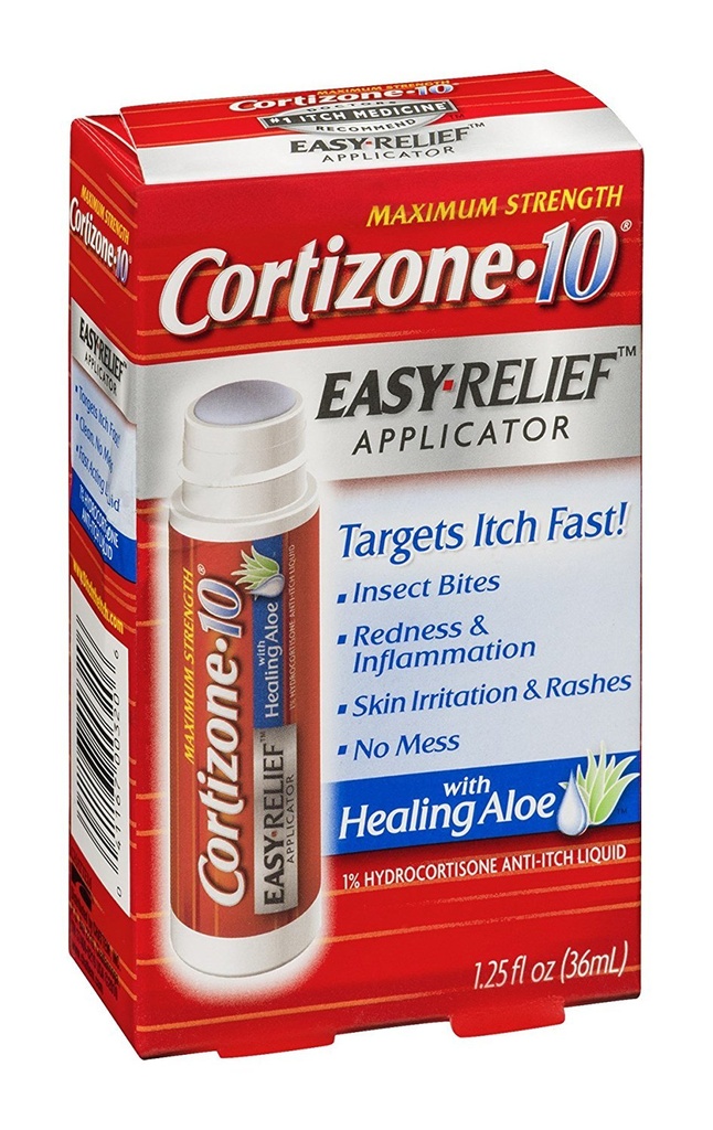 Cortizone 10 Easy Applcto Size 1.25z Cortizone 10 Easy Relief Applicator Aloe 1.25oz
