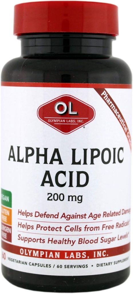 OLYMPIAN LABS Alfa Lipoic Acid 200 Mg, 0,15 Pounta