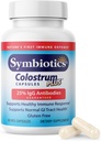 Colostrum Symbiotics 60ct Vegetable Capsules - Dukungan Imunitas - Suplemen Lactoferrin & Colostrum Protein dengan Immunoglobulin - 25% LGG Antibody - Gluten Free