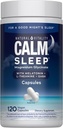 Natural Vitality Calm Sleep maşınları, Melatonin və maşın Citrate, Sleep Aid Capsules, Gluten Pulsuz, Vegan, Non-GMO, Yataqda Body Ease Yardım
