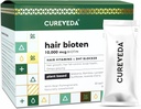 Cureveda Curveda Grow Plant Based Biotin 10000 Mcg Powder Supplement for Unisex, Benefits Healthy Scalp and Hair Growth, No Added Sugar, Natural Pomegranate Flavour 150 g (Pack of 1) Grow-1