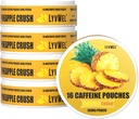 LyvWel 56mg Kofeina Pouches Energy - Ananas - Czysta energia i Focus Boost z Guarana - 5- Pack z 16 Pouches per Can (80 Razem Pouches)