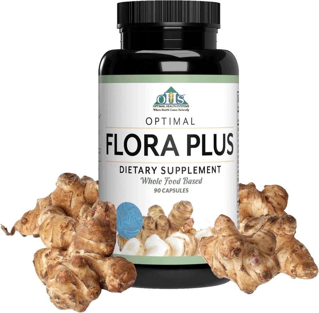 Optimal Health Systems Flora Plus 144; Ultimate Intestinal & Distraffic Health 124; 9 Proviguented + Artichoke + Opti- Blend System 126; 90 Kapsul