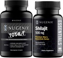 Nugenix Essentials Shilajit і Total-T Тестостерон Booster для чоловіків