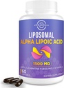 Liposomaalinen alfalipoiinihappo 1500 mg- asetyyli-L-karnitiini 900 mg&ubikinoli 100 mg& E 15 mg,ALA Lisäaine antioksidanttien Glukoosi Metabolia Hermo Energia Sydän- ja verisuonitauti,60 Softgels