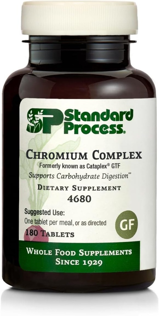 Standard Process Metabolism and Digestive Health Bundle - Chromium Complex & Diaplex Dietary Supplements - Carbohydrate Digestion & Pancreas Function 지원 - 비타민 A와 크롬 보충제