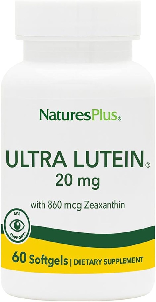 Thiên nhiên Plus Super Lutein 20 mg - 60 Softgels - Nutritional Hỗ trợ cho Hàm Mắt khỏe mạnh - 60 dịch vụ