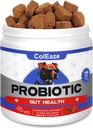 Probiotiques pour chiens, 150 Probiotiques pour chiens Chews pour la santé digestive, Probiotiques pour chiens Chews avec 6 enzymes digestives pour la santé de Gut, la diarrhée, la peau démangeaison et les oreilles démangeaisons Immunité - Arôme d'agneau