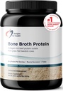Designs for Health Bone Broth Protein Powder - 26g Grass- Fed, Collagen- Rich Beef Protein Isolát - Neochucený, Paleo, Non- GMO, Dairy- Free (30 Servings / 810g)