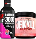 PROSUPPS L- Carnitine 3000 Stimulant Free Liquid Shots (Berry) Dr. Jekyll Signature Intent Focus, Energi & Pumps Pre-Workout Powder (Strawberry) Bundle