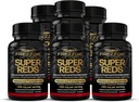 FREZZOR Super Reds Capsules з UAF1000+, All- Natural New Zealand Red Superfood Energy, Ефірні червоні фрукти Яйця та буряки, Антиоксиданти, ферменти, Енергетичні добавки, 540 Капсули, 6 пляшки