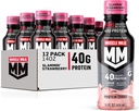 Muskuļu piens Pro Series Protein Shake, Slammin' Strawberry, 40g Protein, 14 Fl Oz, 12 Pack
