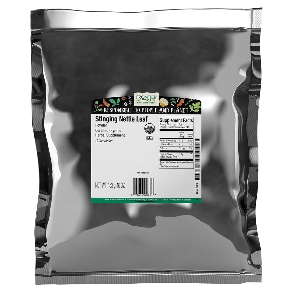 Frontier Co-op Organik Zemin Nettle Leaf 1lb