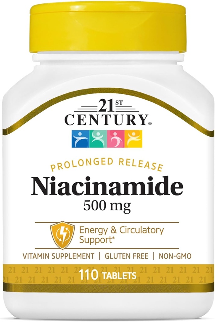 21st Century Niacinamide 500 mg Prolong release Tablets, 110 count