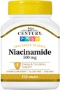 21st Century Niacinamide 500 mg Longed Release Tabletter, 110 greve