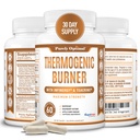 Purely Optimal Thermogenic Fat Burner for Women - Advanced Metabolism Support & Energy Booster - Natural Ingredients, Vegan-Friendly, Non-GMO - 60 Capsules
